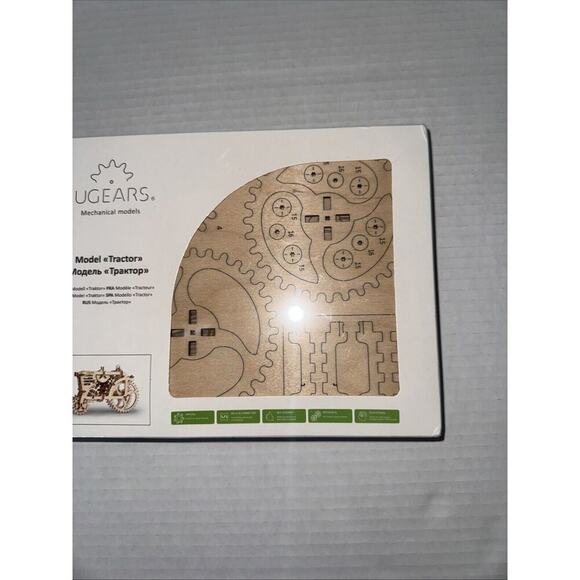 UGEARS TRACTOR 3D Puzzle Wooden Mechanical Model Kit SEALED NEW Ukraine - Picture 4 of 8